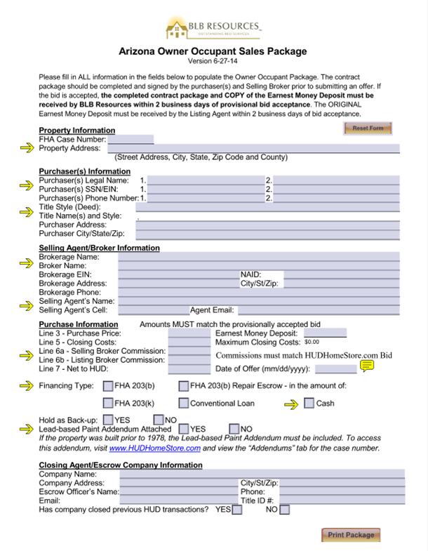 How to Complete a HUD Sales Contract Package Dodd School of Real Estate