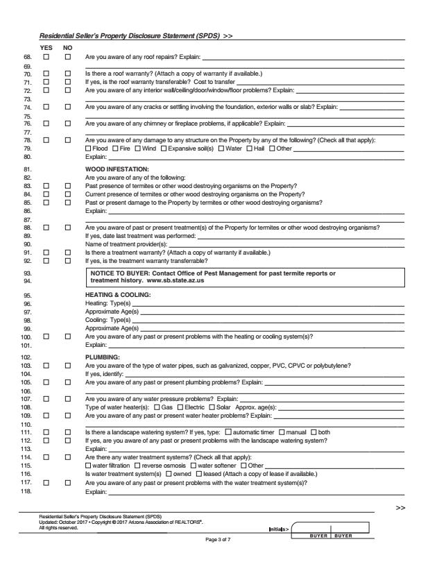 15-Seller Property Disclosure Page 3-Contract Writing Course - Dodd ...